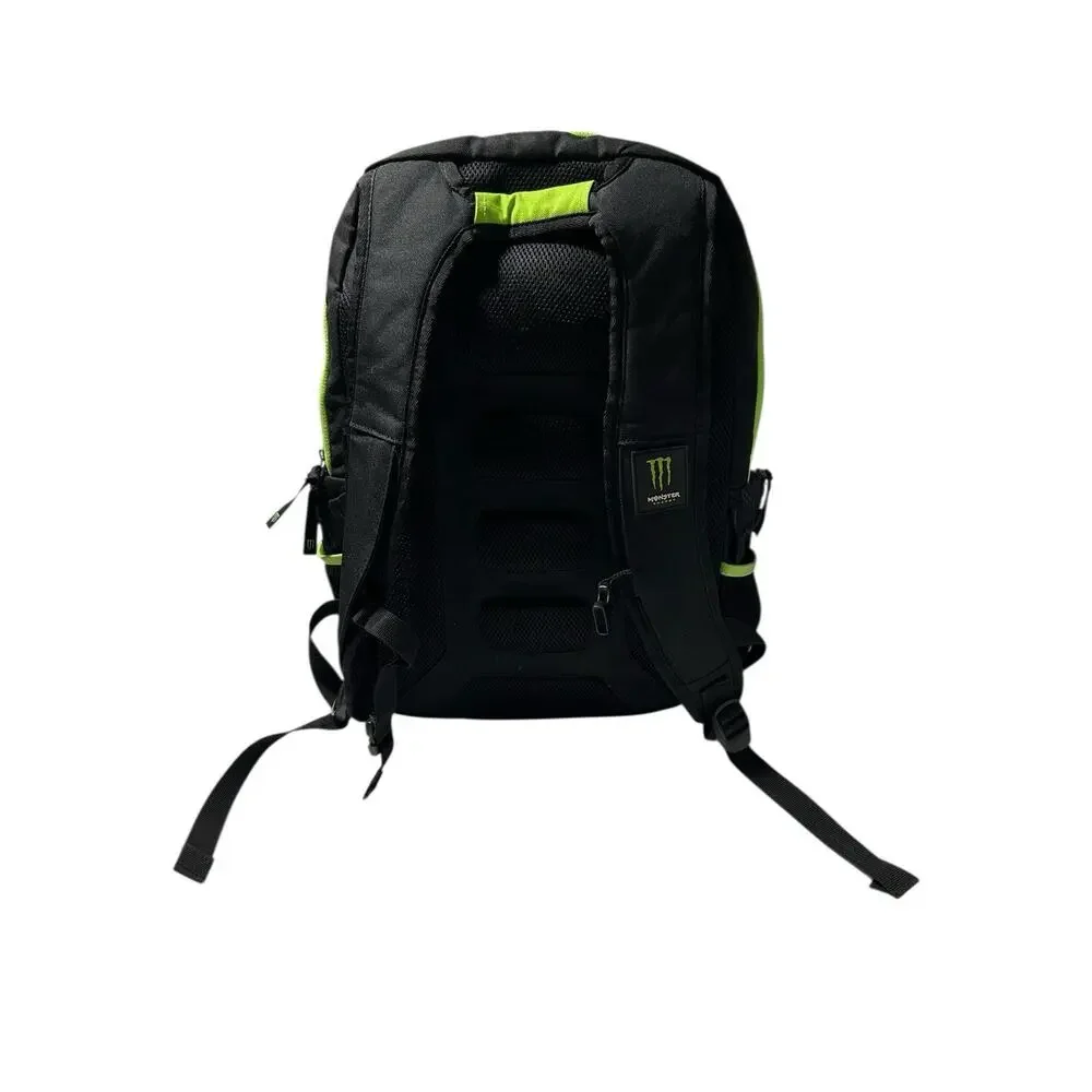 Monster Energy Black Promo Backpack Laptop Padded Pockets Zippers Large Logo